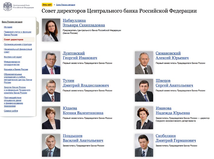 Совет директоров Центрального банка Российской Федерации