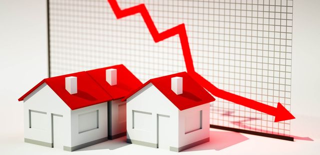 График снижения цен на недвижимость