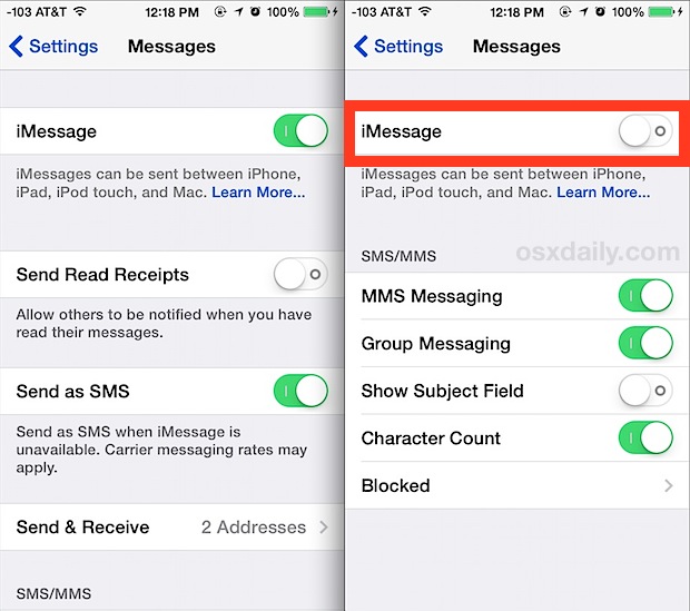 How to Turn Off iMessage on iPhone 