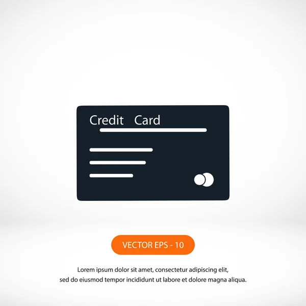 Символ кредитной карты — стоковое фото