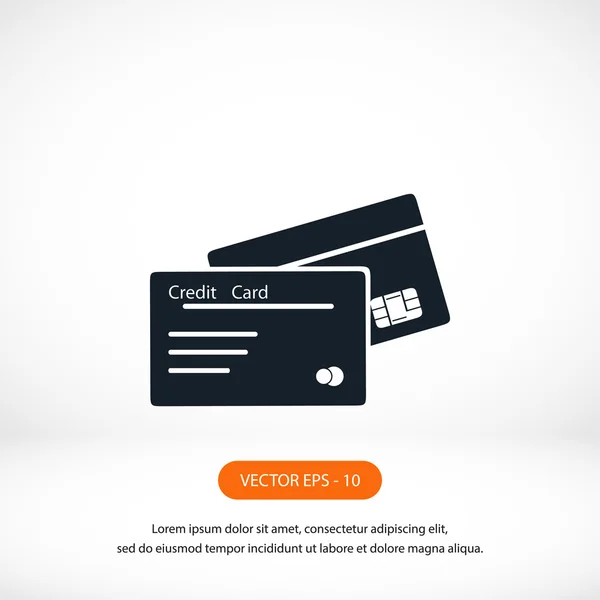 Символ кредитной карты — стоковое фото