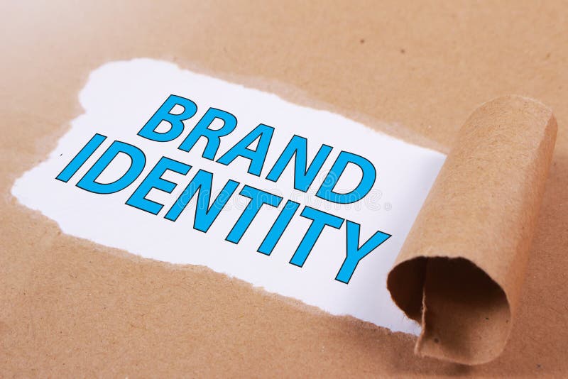 Brand Identity. Business Marketing Words Typography Concept. Brand Identity. Motivational inspirational business marketing words quotes lettering typography royalty free stock image