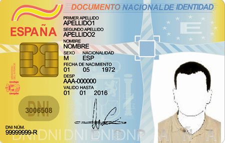 Удостоверение личности в Испании